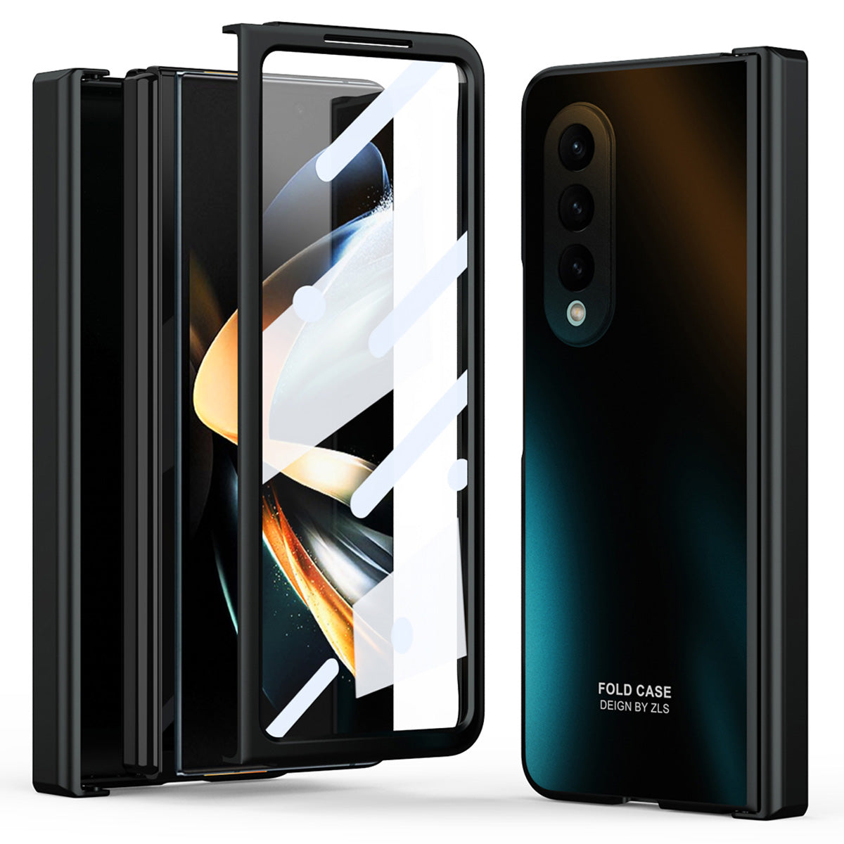 For Samsung Galaxy Z Fold3 5G Hinge Protection Slim Case Hard PC Protective Phone Cover with Built-in Screen Protector For Samsung Galaxy Z Fold3 5G Hinge Protection Slim Case Hard PC Protective Phone Cover with Built-in Screen Protector